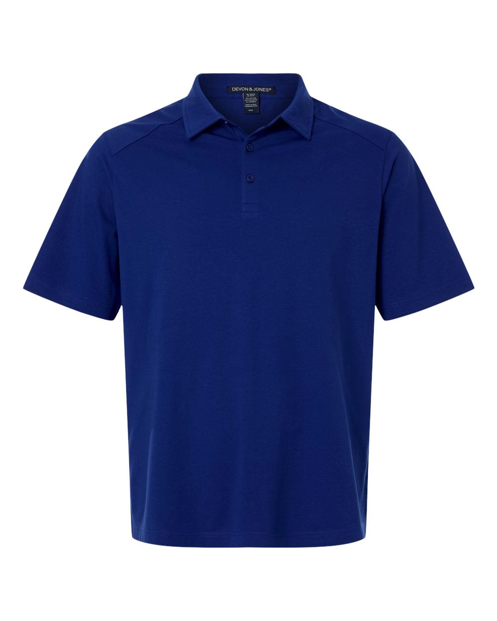 Devon & Jones Men's Seaton Pebble Textured Polo. DG102 - Midnight Royal
