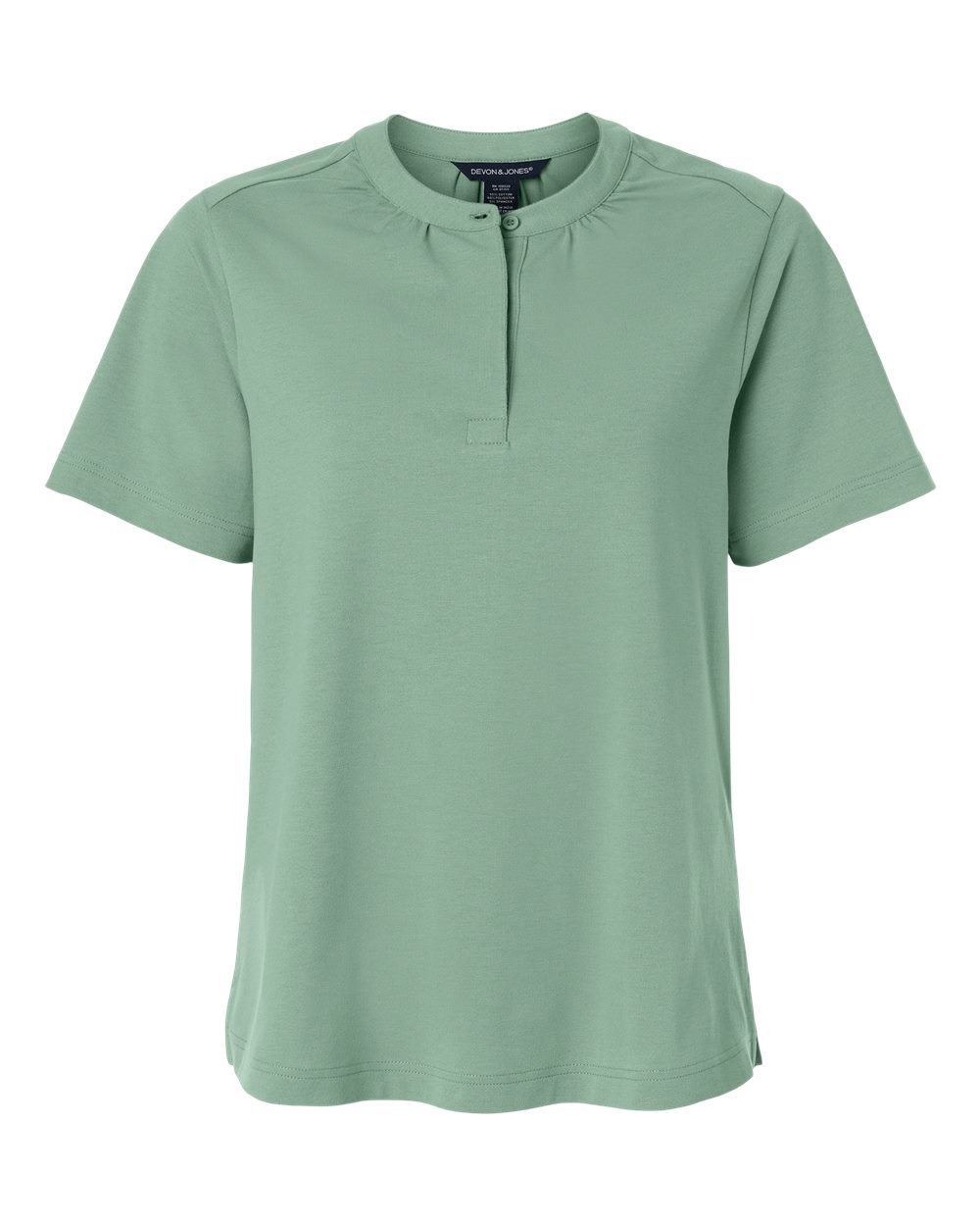 Devon & Jones Women's Seaton Pebble Textured Polo. DG102W - Balsam Green