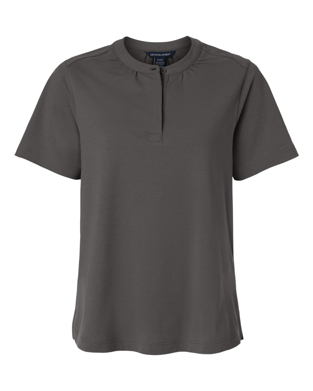 Devon & Jones Women's Seaton Pebble Textured Polo. DG102W - Graphite