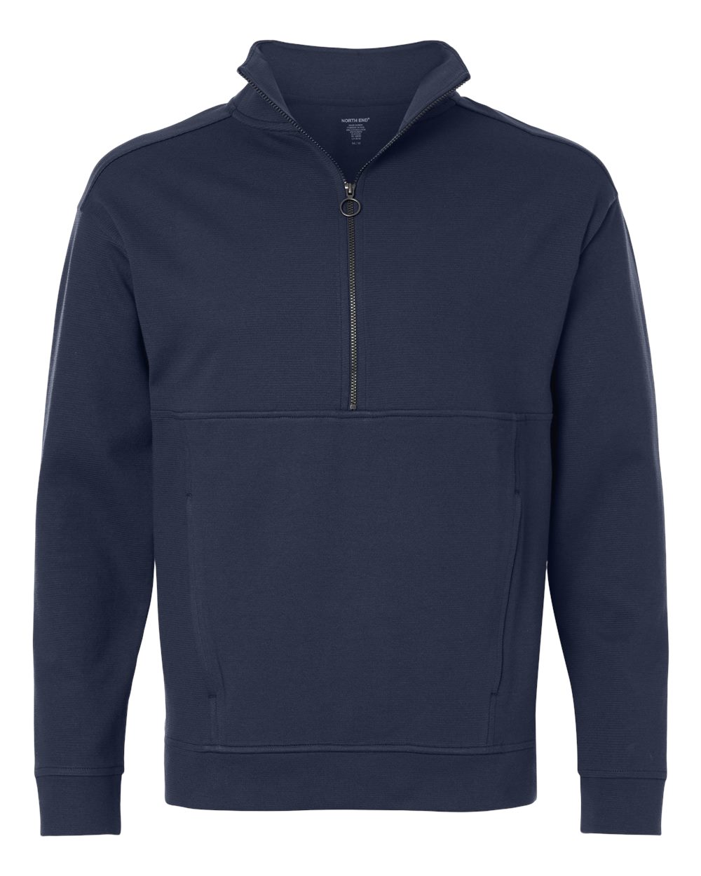 North End Men's Mantra Half-Zip Ottoman Pullover. NE220 - Classic Navy