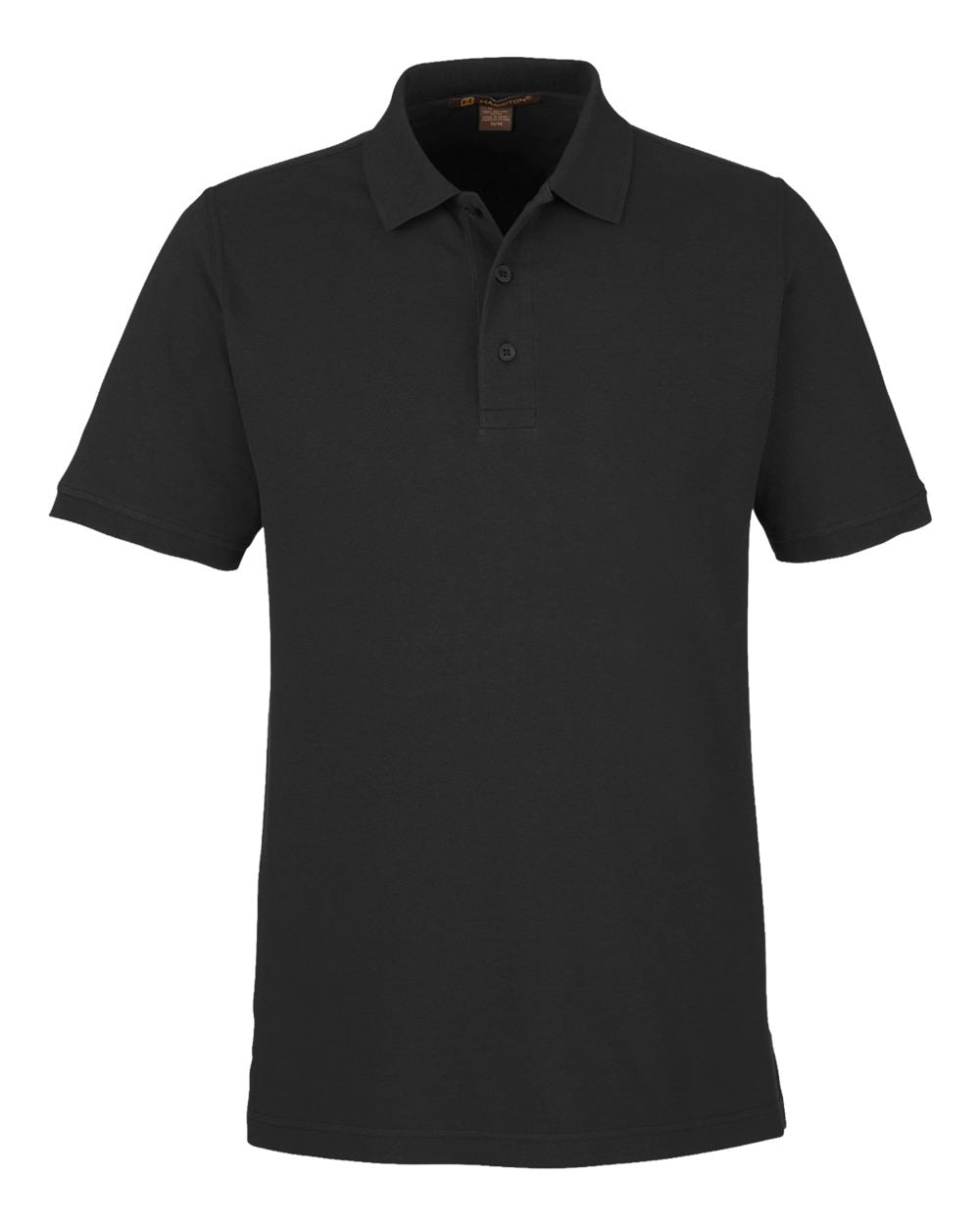 Harriton Men's Valiant Cotton Snag Protect Polo. M205T - Black