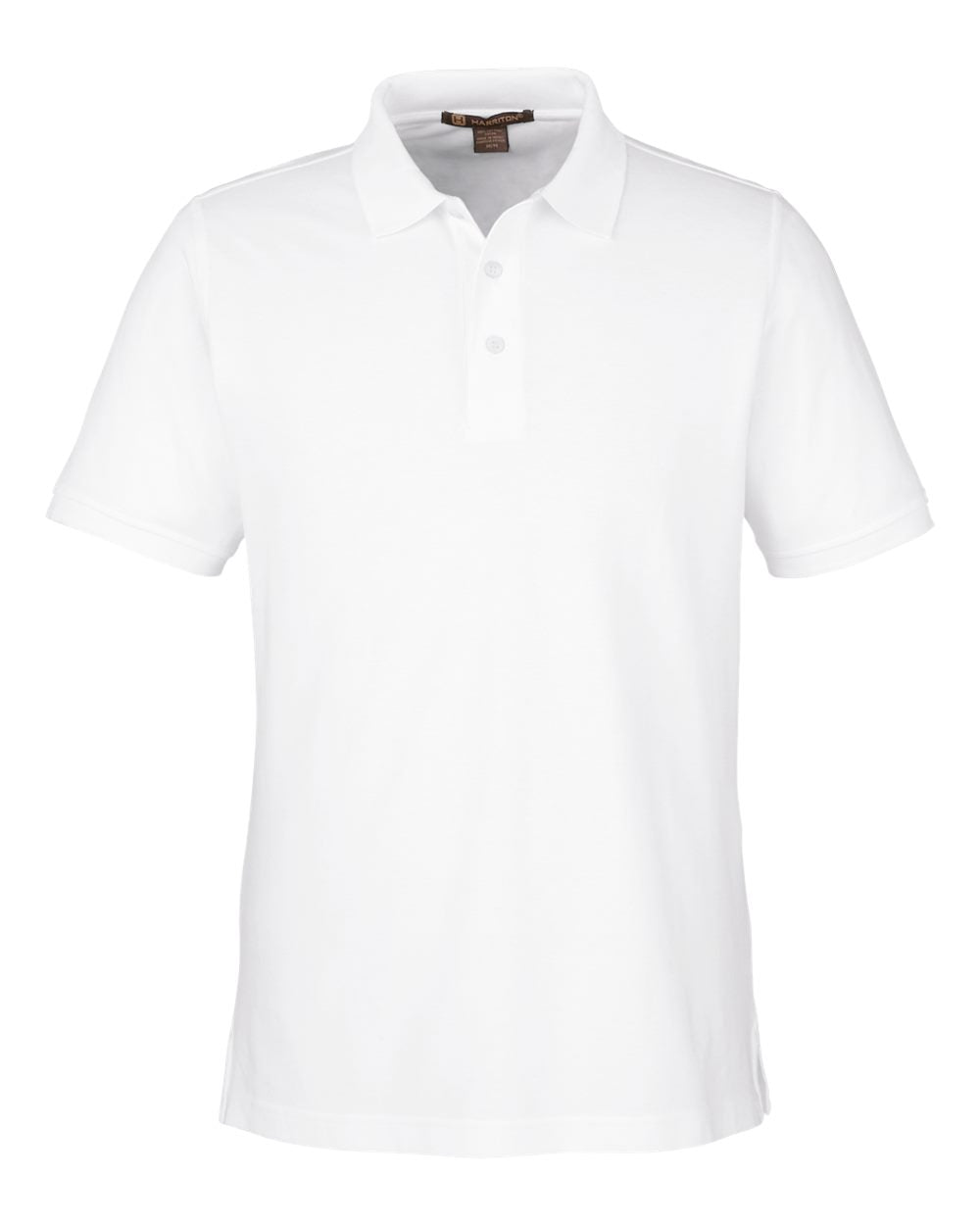 Harriton Men's Valiant Cotton Snag Protect Polo. M205T - White