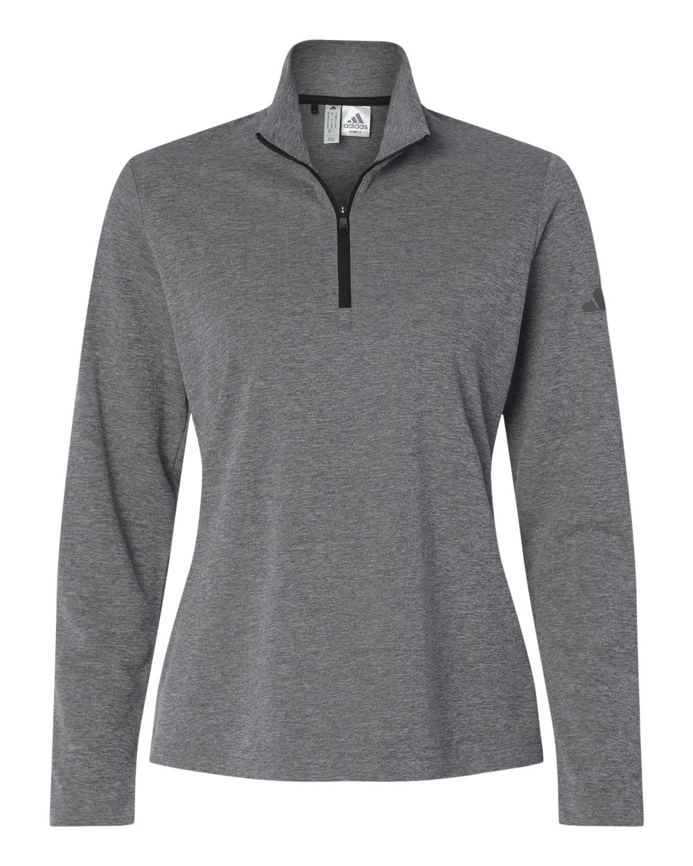 Adidas Women's Lightweight Quarter-Zip Pullover. A400 - Black Heather