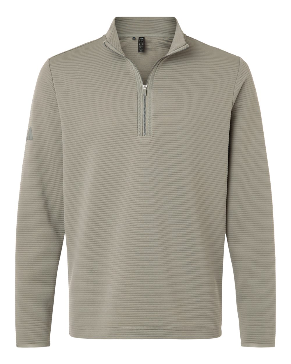 Adidas Men's Spacer Quarter-Zip Pullover. A588 - Silver Pebble