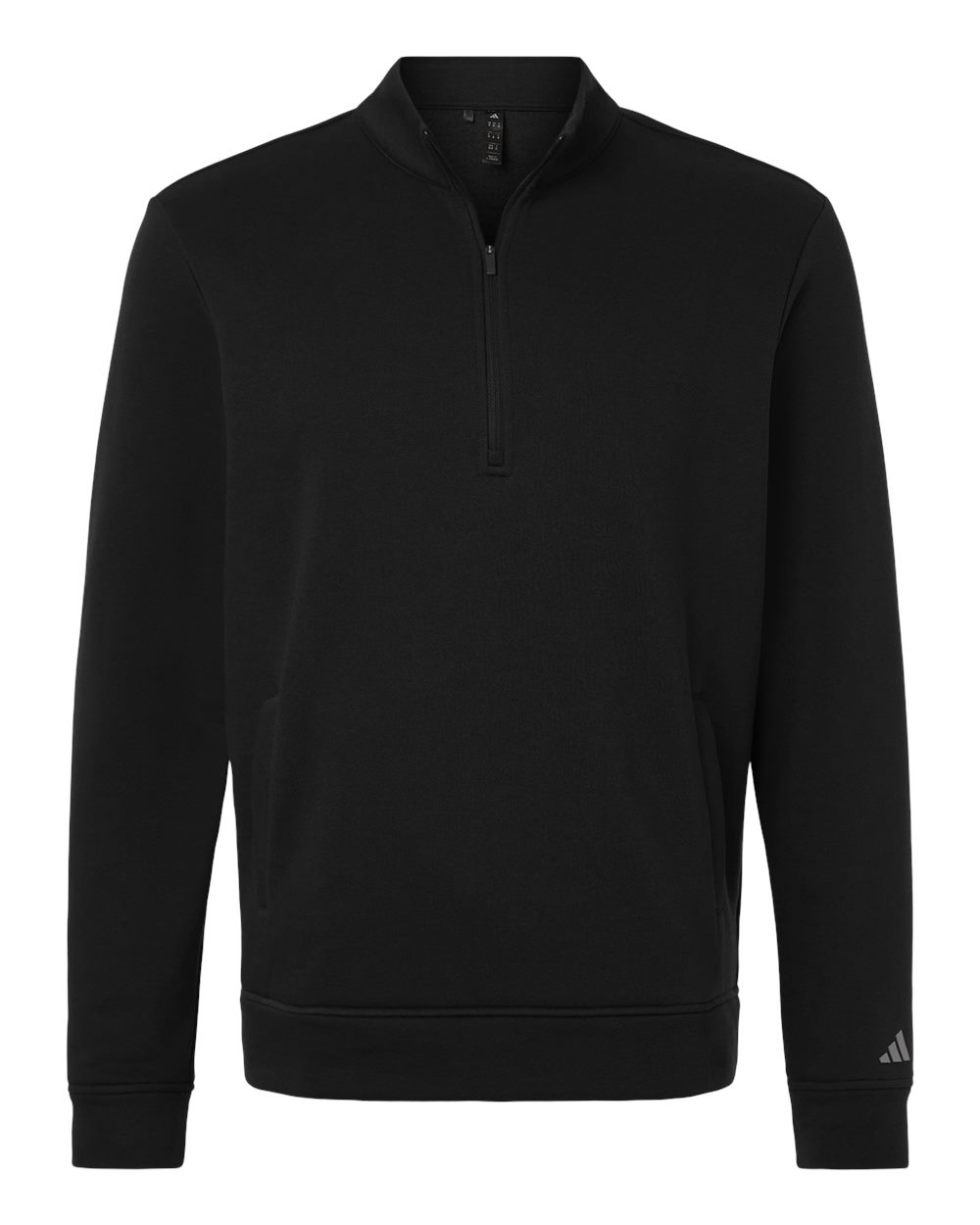 Adidas Men's Elevated Fleece Quarter-Zip Pullover. A721 - Black