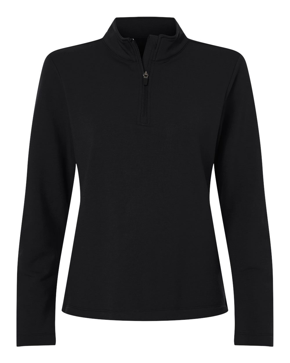 AllPro Women's Stretch Quarter-Zip Fleece Pullover. STF870L - Black