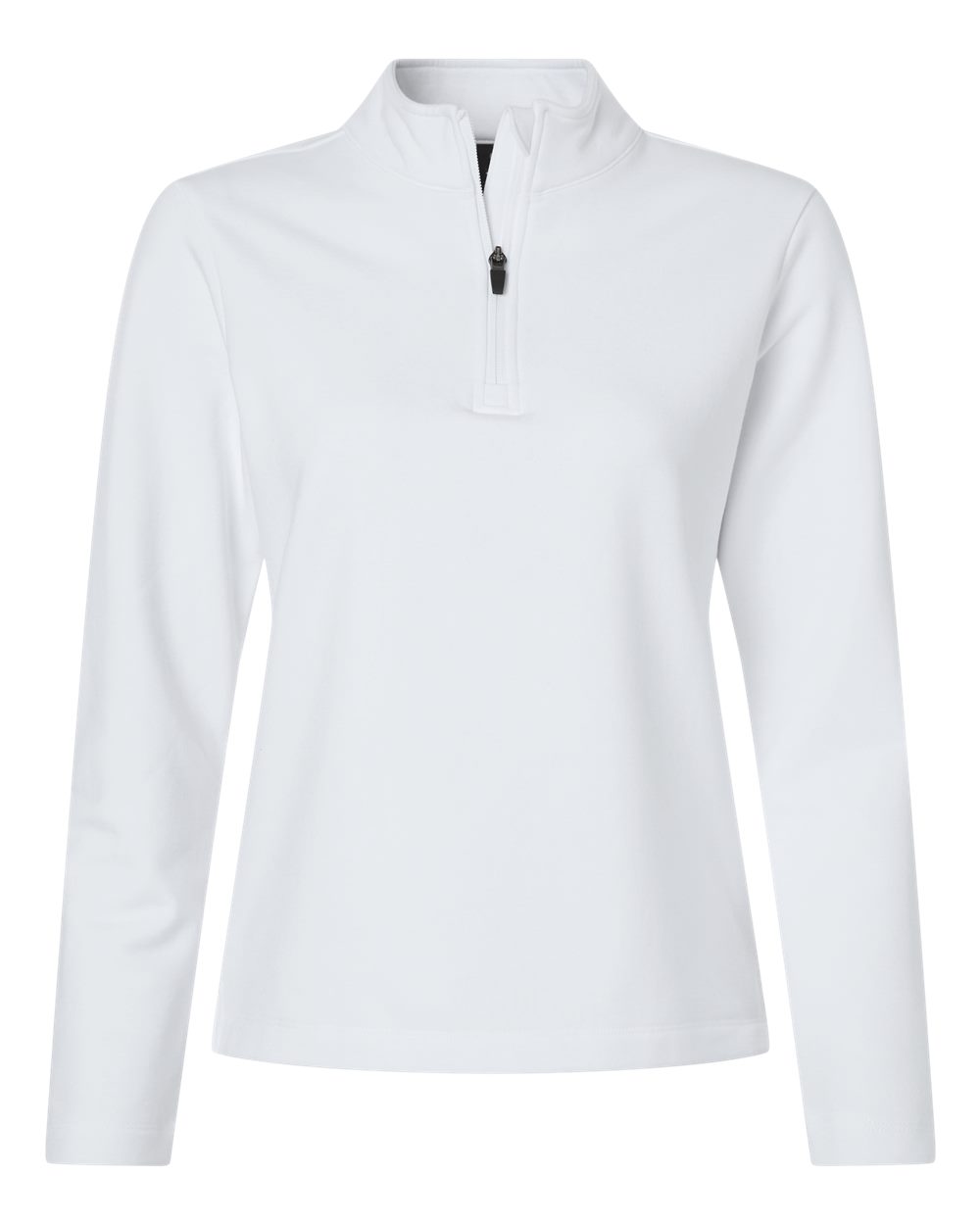 AllPro Women's Stretch Quarter-Zip Fleece Pullover. STF870L - White
