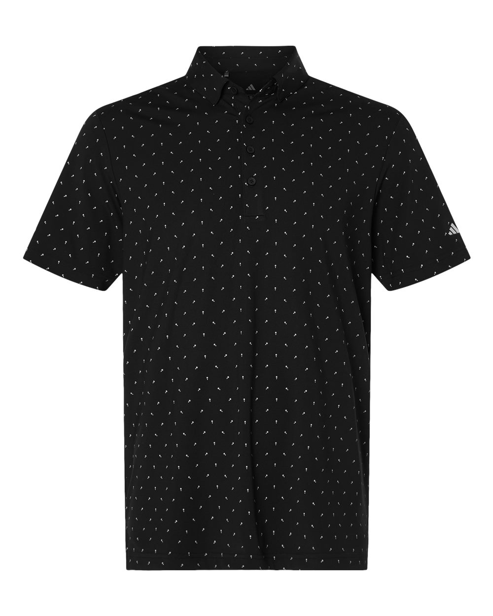 Adidas Men's Ultimate365 Micro Print Polo. A2028 - Black