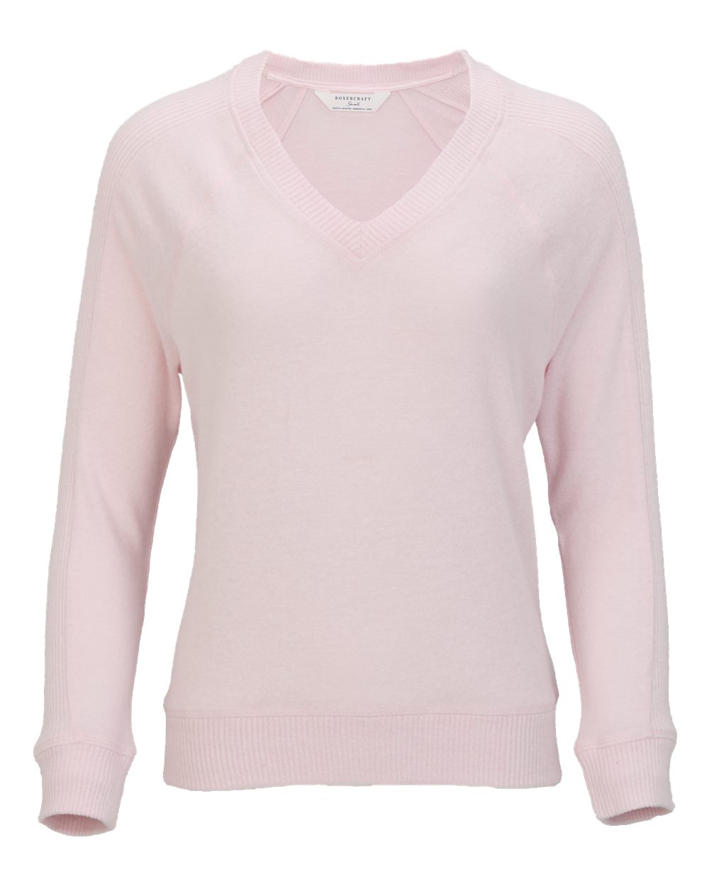 Boxercraft Women's Cuddle V-Neck Pullover. BW1201 - Pink Serenity