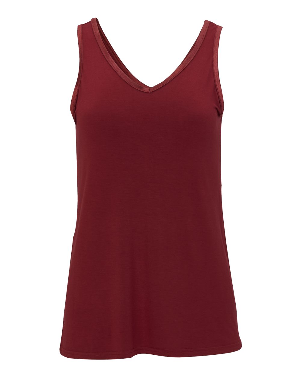 Boxercraft Women's Bamboo V-Neck Tank Top. BW2504 - Mantra Red