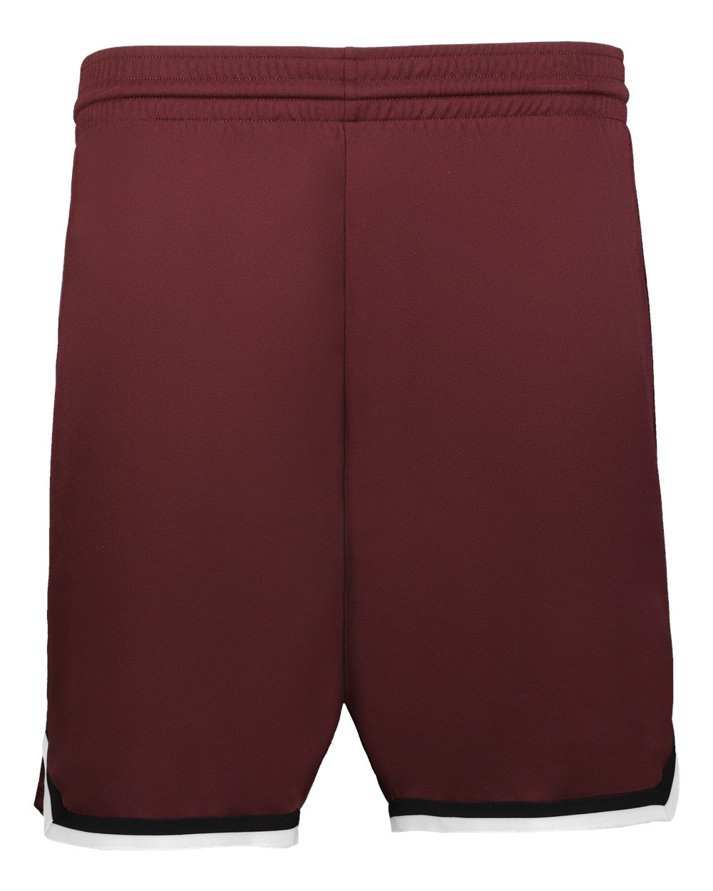 Alleson Athletic Youth Retro Basketball Shorts. A54000 - Maroon/ Black/ White