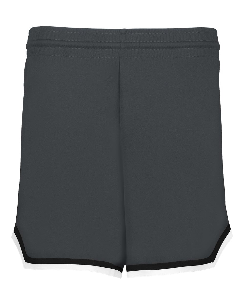Alleson Athletic Women's Retro Basketball Shorts. A56000 - Graphite/ Black/ White