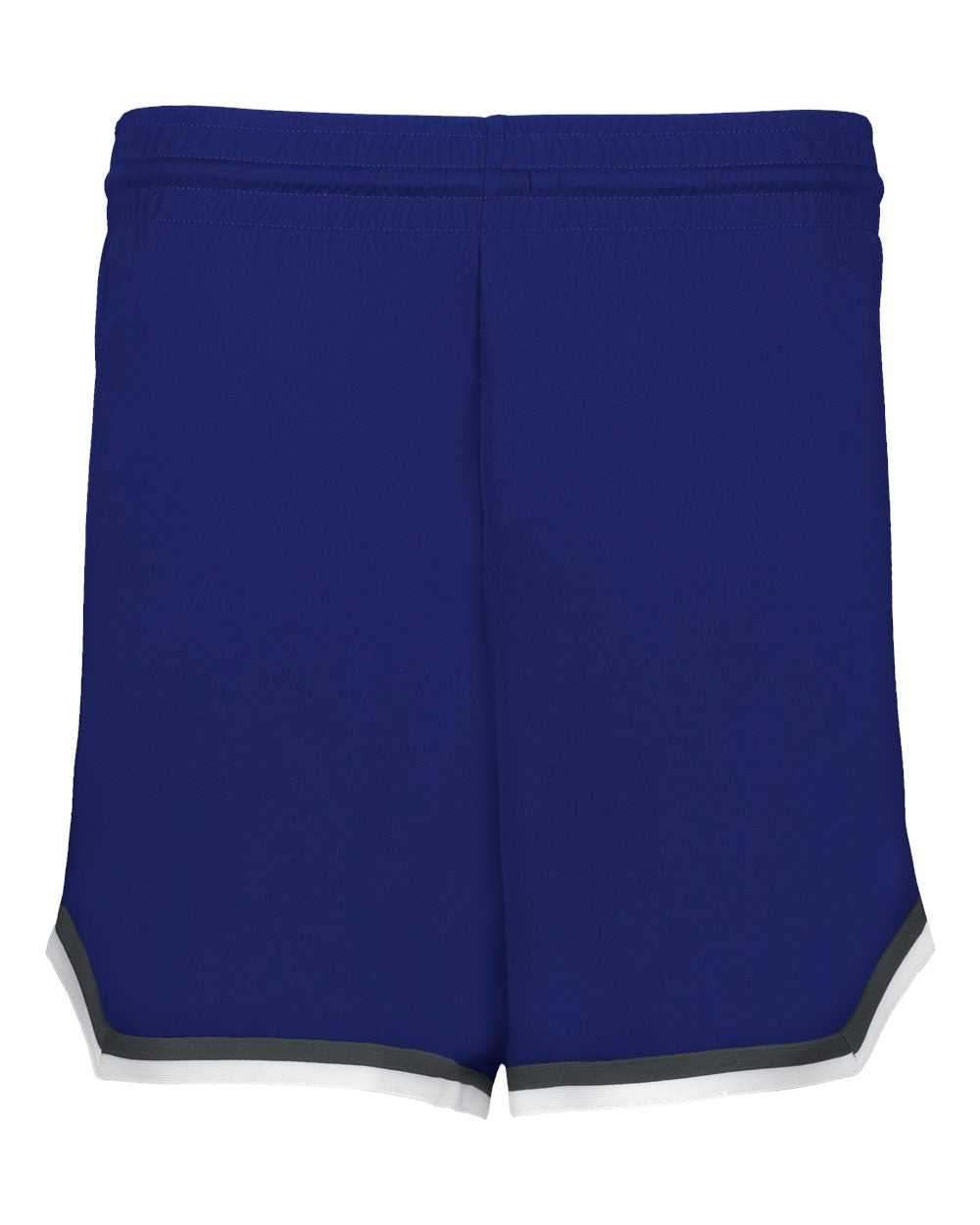 Alleson Athletic Women's Retro Basketball Shorts. A56000 - Navy/ Graphite/ White