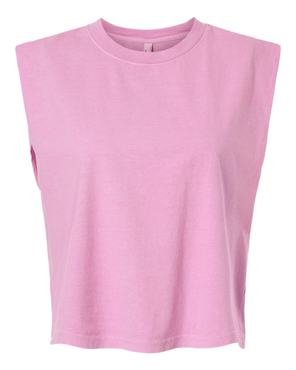 American Apparel Women's Heavyweight Cotton Garment-Dyed Muscle Tee. 307GD - Faded Powder Pink