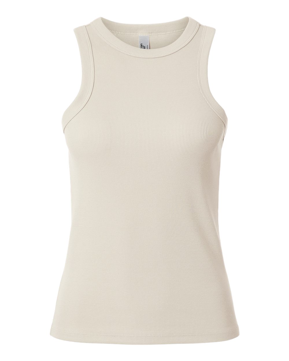 American Apparel Women's Baby Rib Fitted Tank. BR2101 - Bone