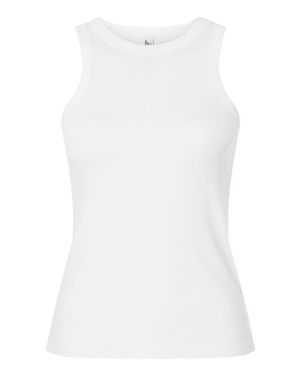American Apparel Women's Baby Rib Fitted Tank. BR2101 - White