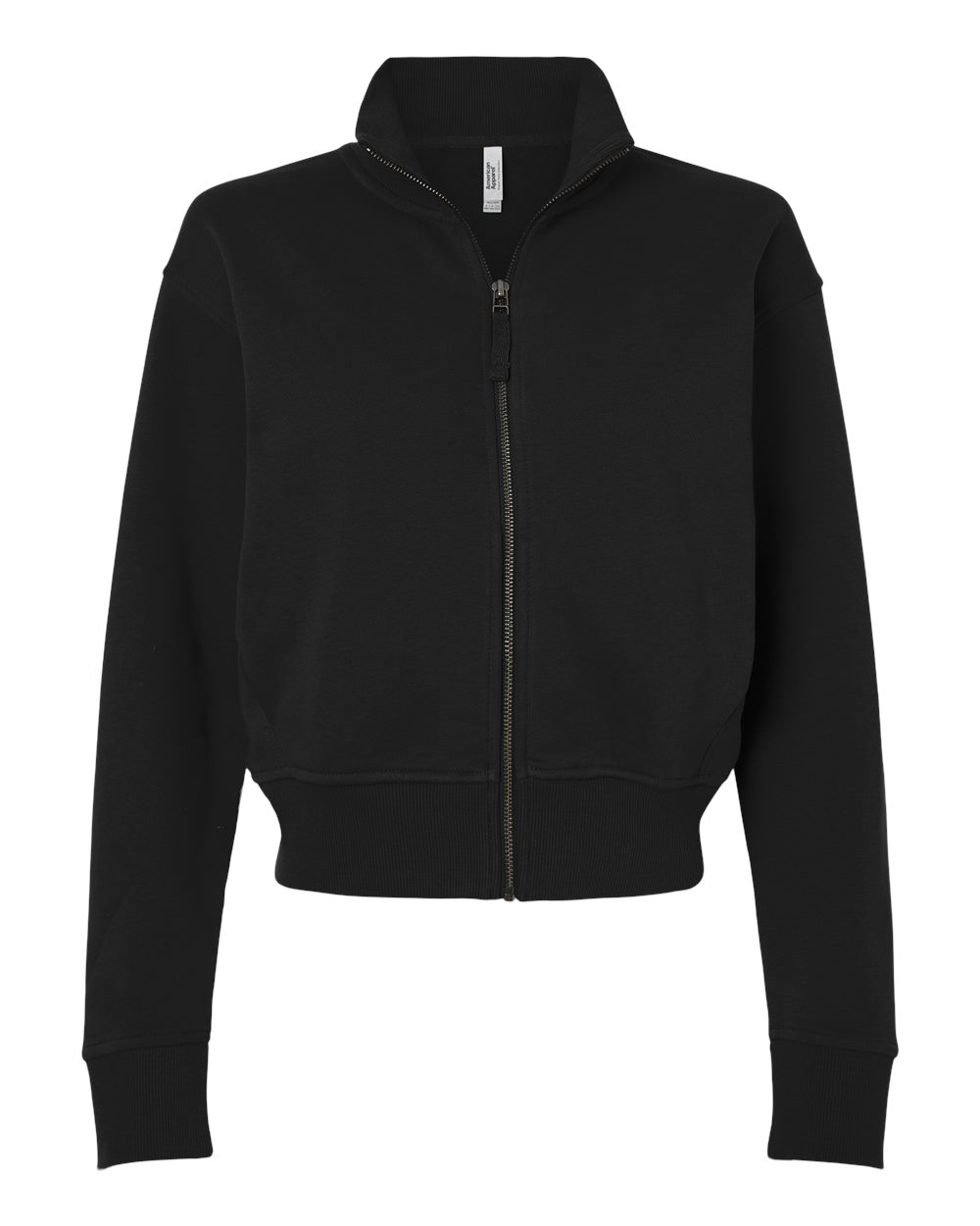 American Apparel Women's French Terry Full-Zip Jacket. FTJ00 - Black
