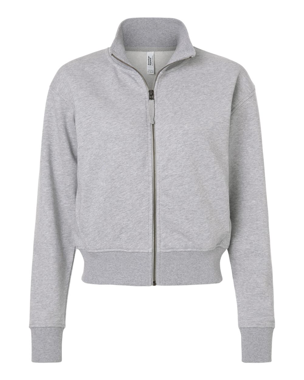 American Apparel Women's French Terry Full-Zip Jacket. FTJ00 - Heather Grey