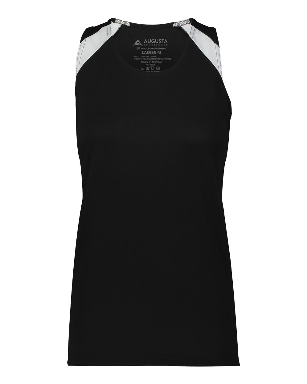 Augusta Sportswear Women's Overspeed Track Jersey. 348 - Black/ White