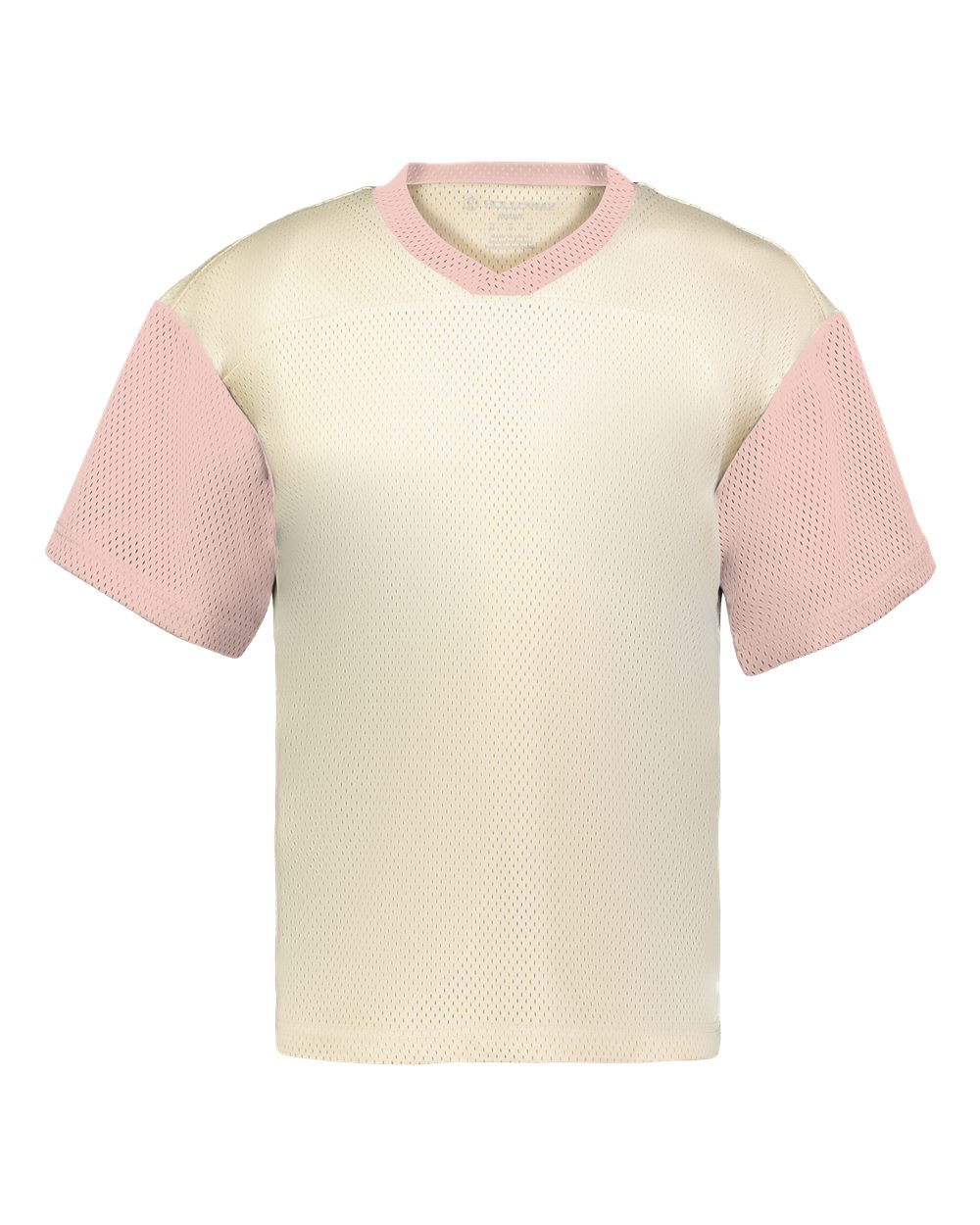Holloway Unisex Prep Street Fan Jersey. 226120 - Alabaster/ Petal Pink