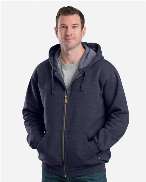 Berne Apparel Men's Heritage Full-Zip Hooded Sweatshirt. SZ413