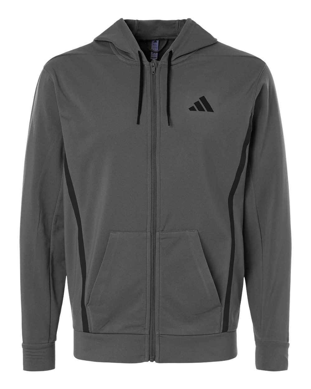 Adidas Men's Game & Go Fleece Full-Zip Hooded Sweatshirt. AT208 - Team Grey Four