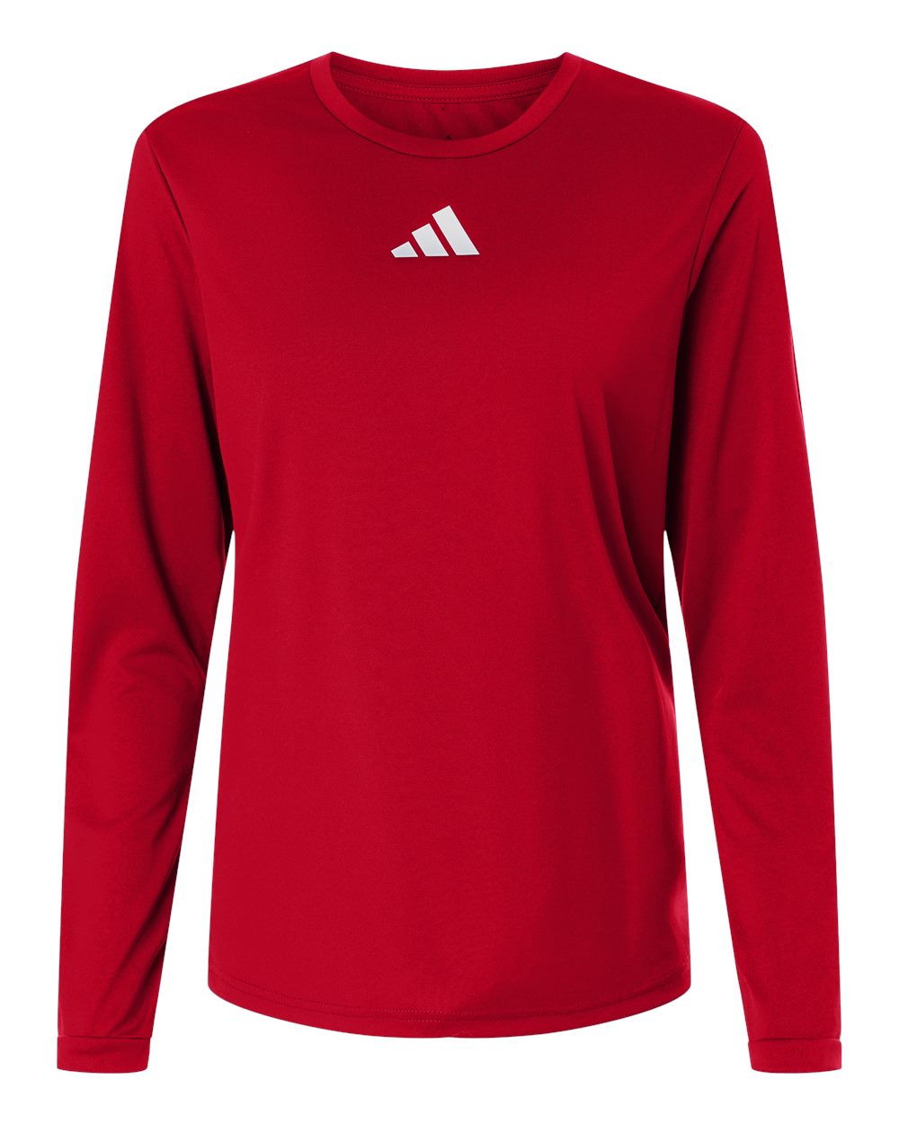 Adidas Women's Pregame Long Sleeve T-Shirt. AT105 - Team Power Red/ White