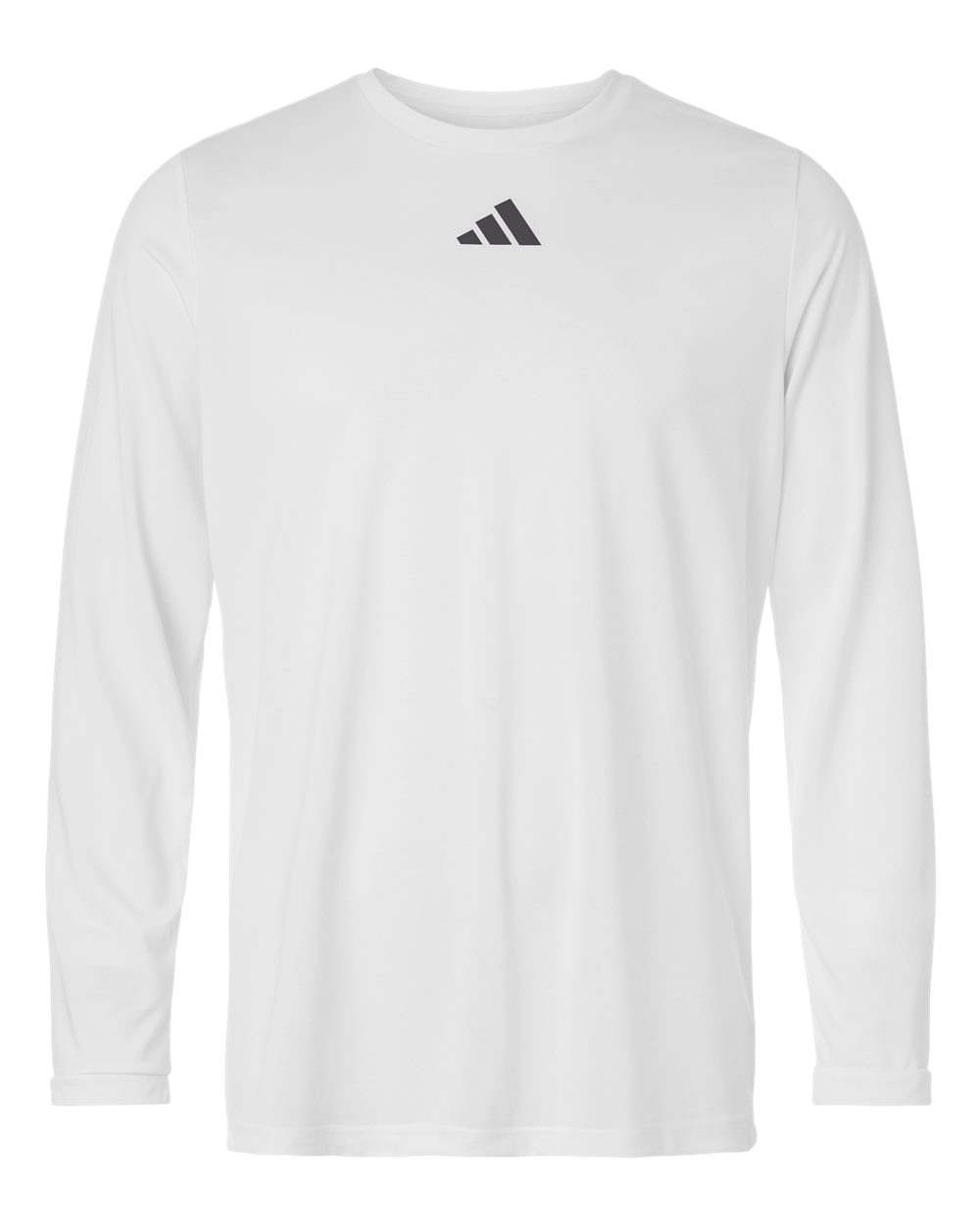 Adidas Men's Pregame Long Sleeve T-Shirt. AT104 - White/ Team Grey Four