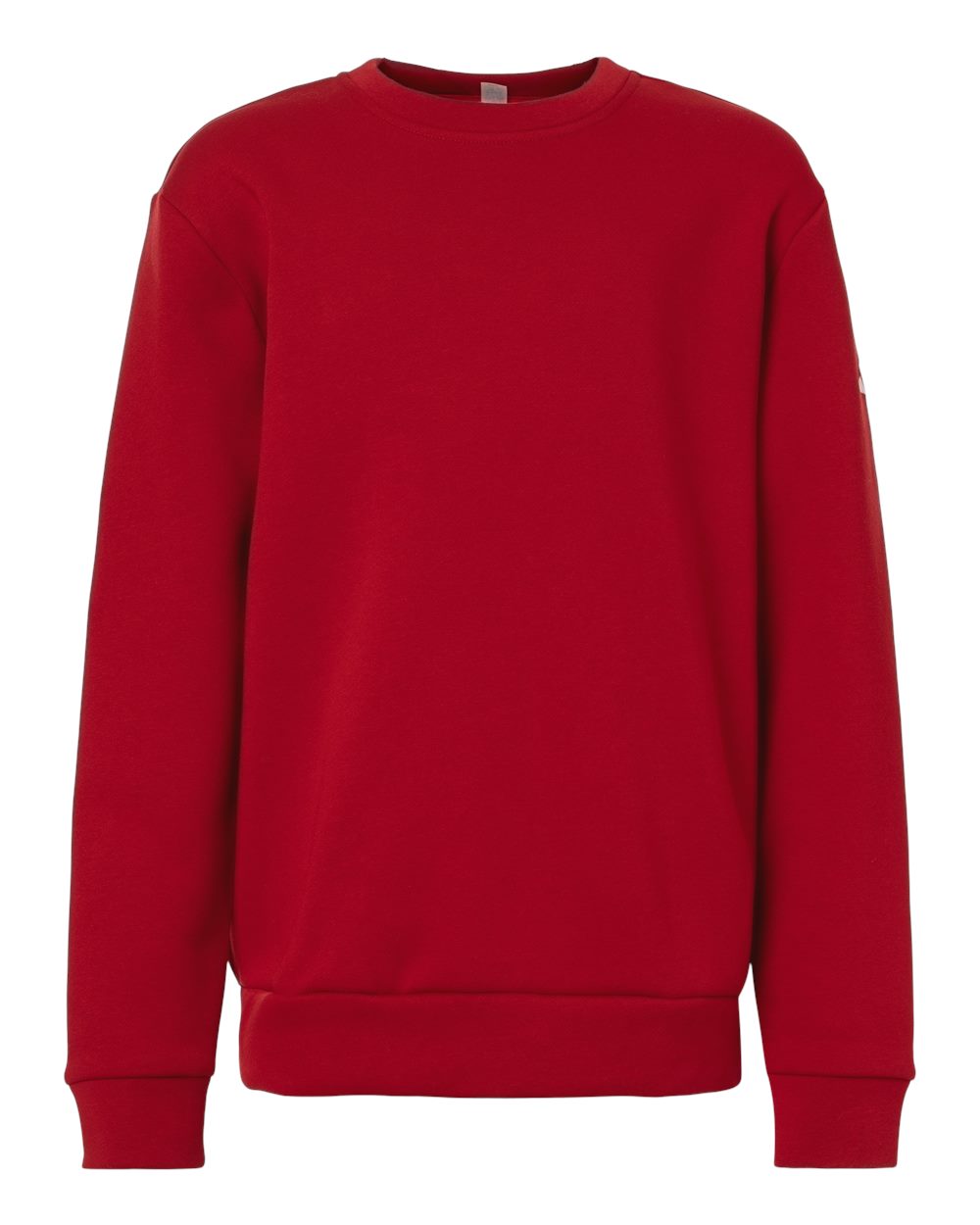 Adidas Youth Fleece Crewneck Sweatshirt. AT202 - Team Power Red/ White