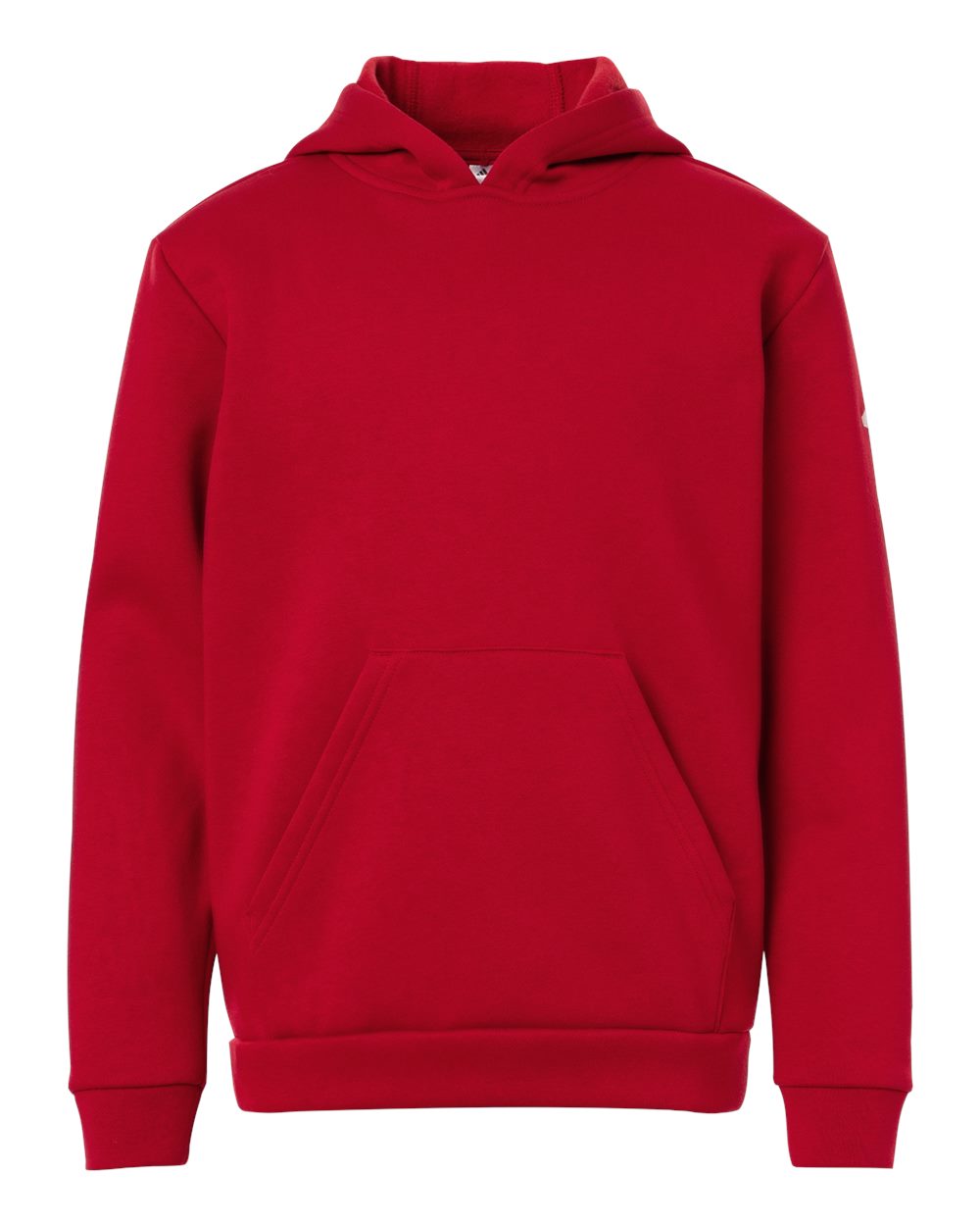 Adidas Youth Fleece Hooded Sweatshirt. AT205 - Team Power Red/ White