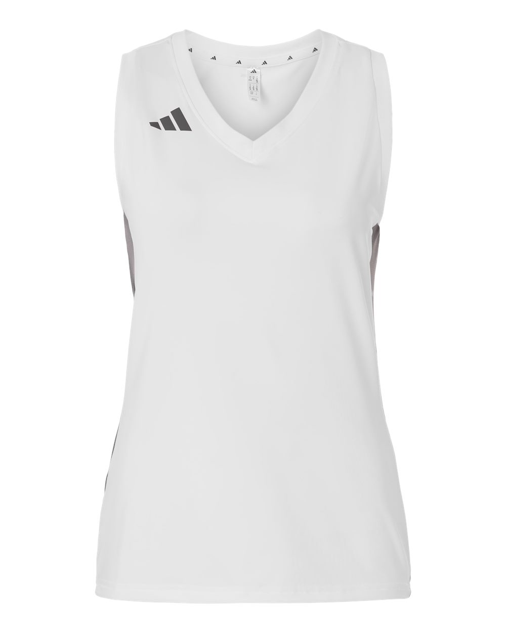 Adidas Women's Quickset V-Neck Sleeveless Jersey. AT120 - White