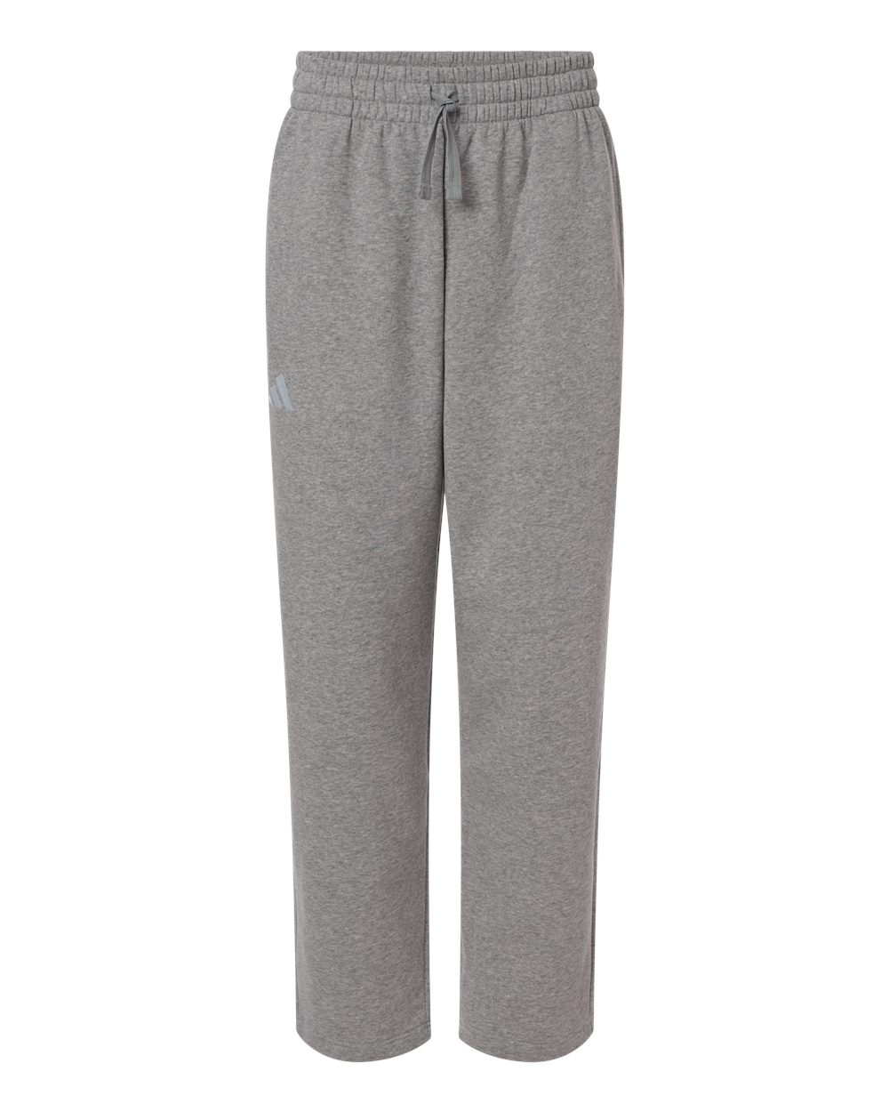 Adidas Men's Fleece Sweatpants. AT215 - Medium Grey Heather/ White