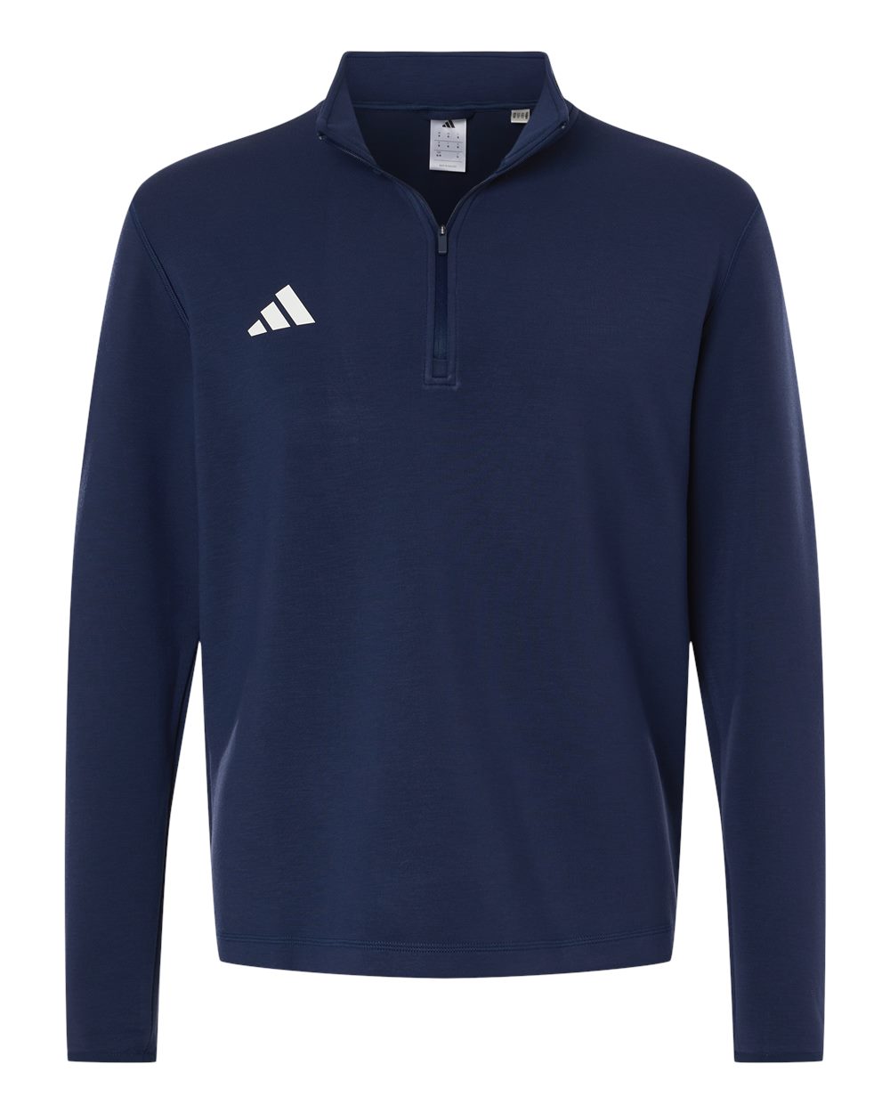 Adidas Men's 3-Stripes Quarter-Zip Pullover. AT400 - Team Navy Blue/ White