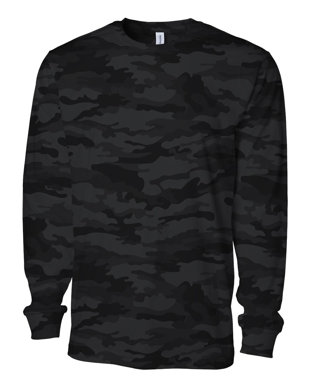 Independent Trading Co. Unisex Premium Long Sleeve T-Shirt. PRM180LST - Black Camo