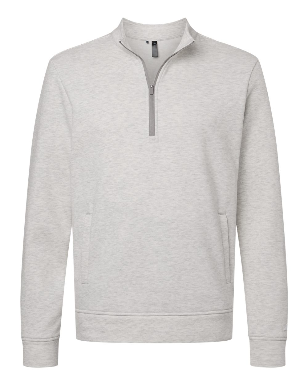 Adidas Men's Elevated Fleece Quarter-Zip Pullover. A721 - Medium Grey Heather