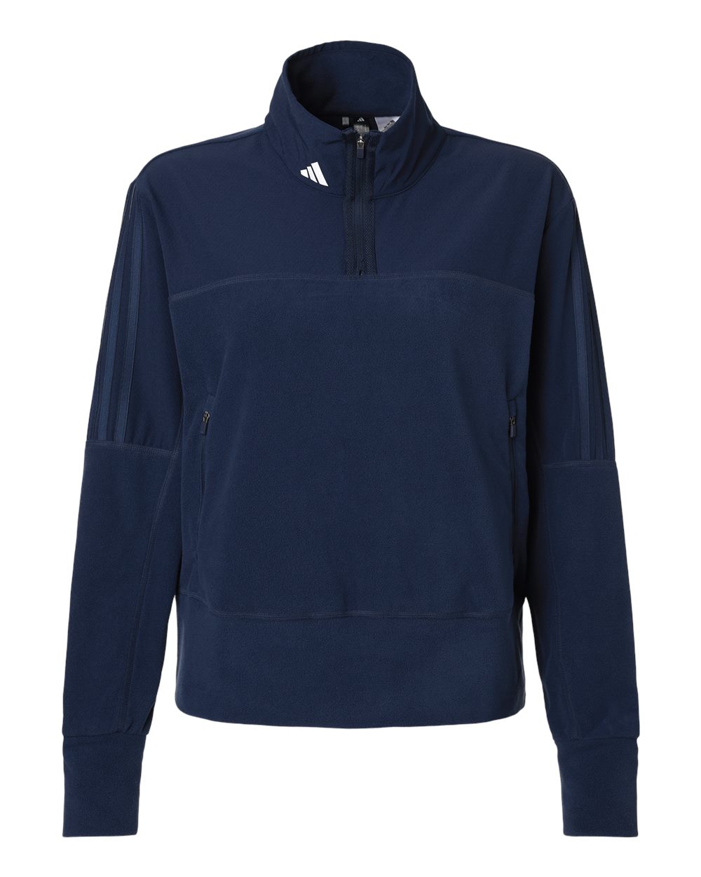 Adidas Women's Fleece Quarter-Zip Pullover. A601 - Collegiate Navy