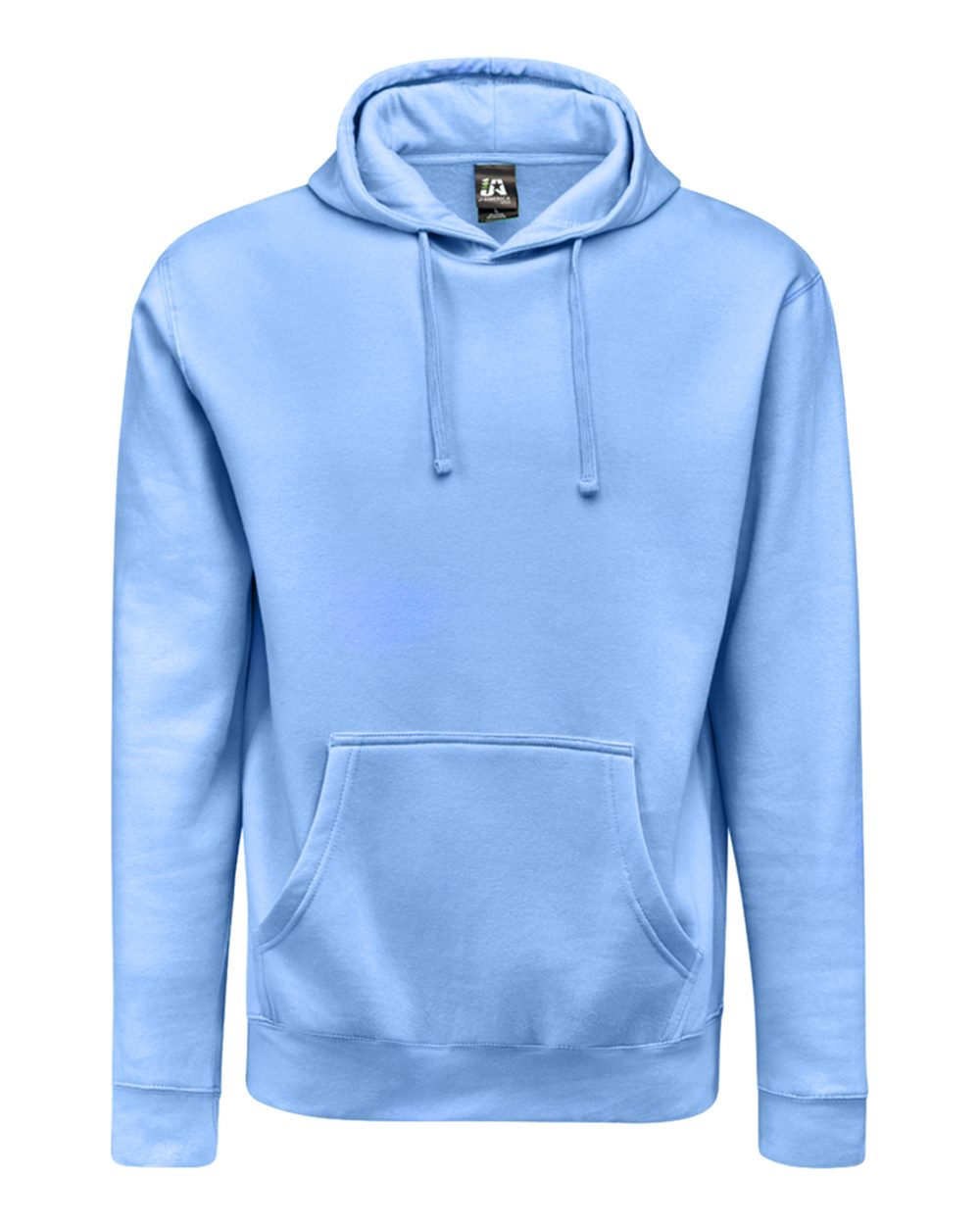 J. America Unisex BTB Fleece Hooded Sweatshirt. 8720 - Carolina Blue