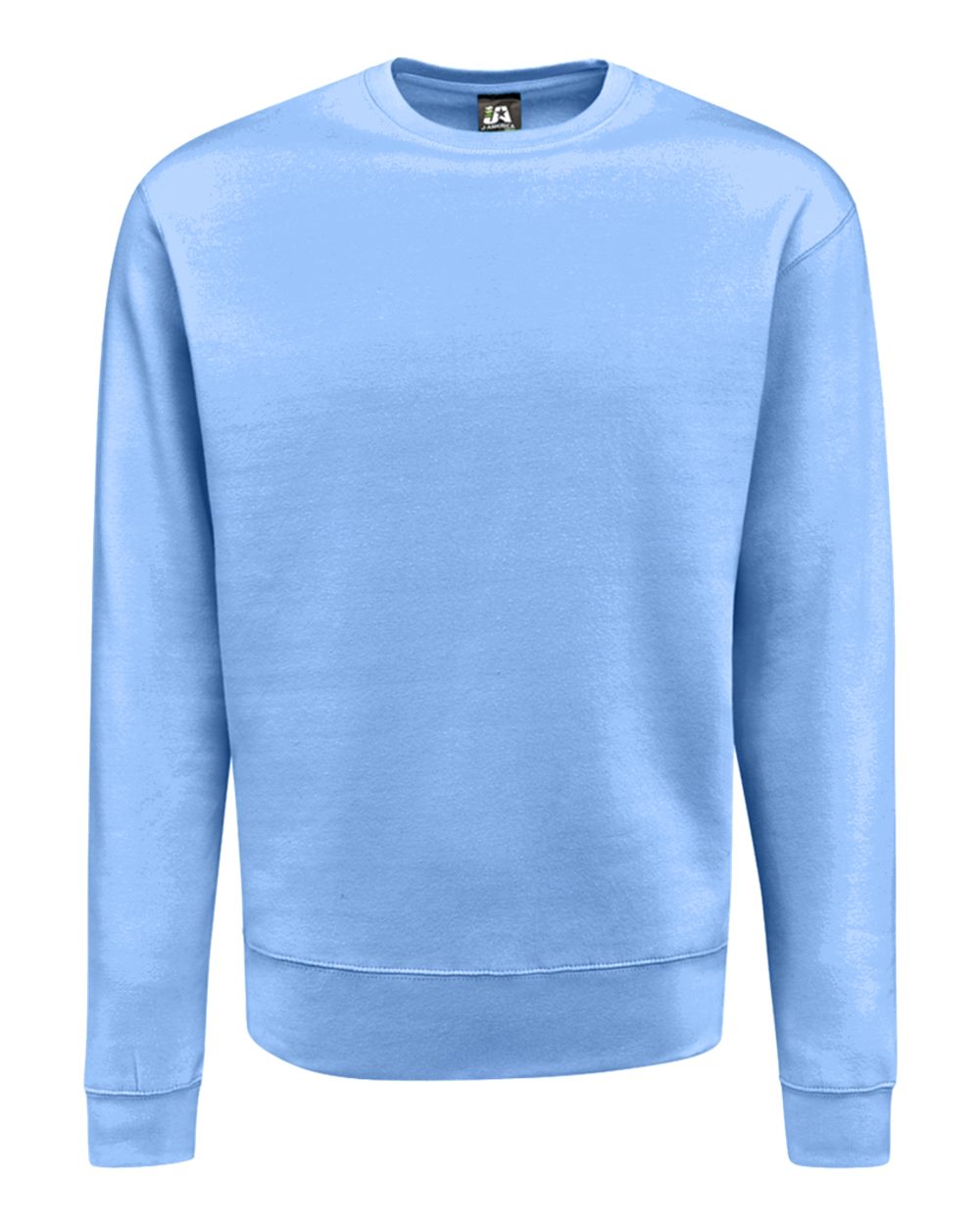 J. America Unisex BTB Fleece Crewneck Sweatshirt. 8721 - Carolina Blue