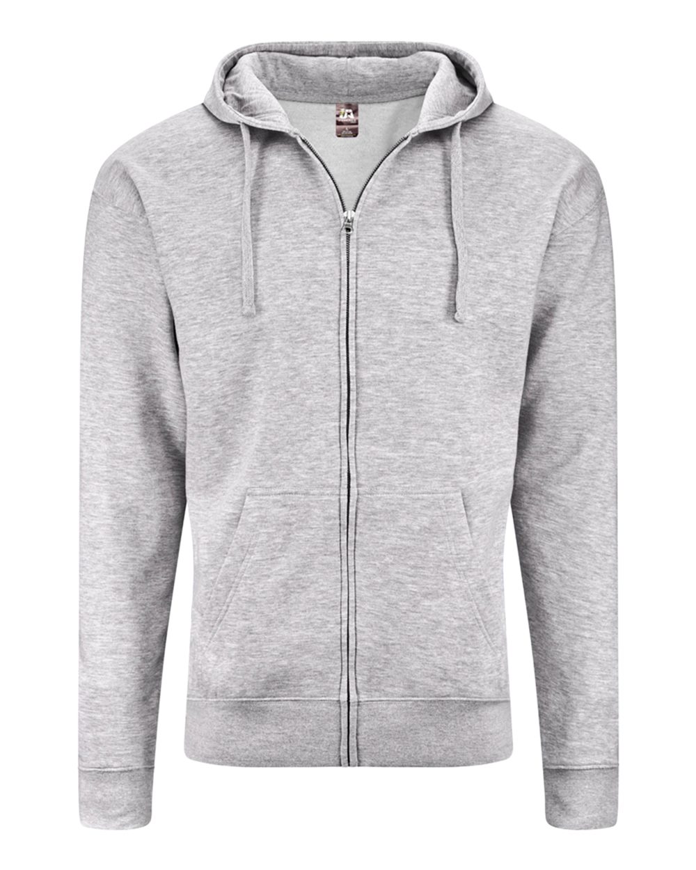 J. America Unisex BTB Fleece Hooded Full-Zip Sweatshirt. 8723 - Oxford