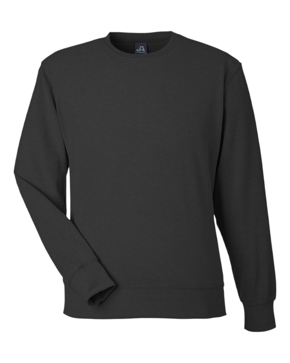 J. America Unisex Element Fleece Crewneck Sweatshirt. 8761 - Black