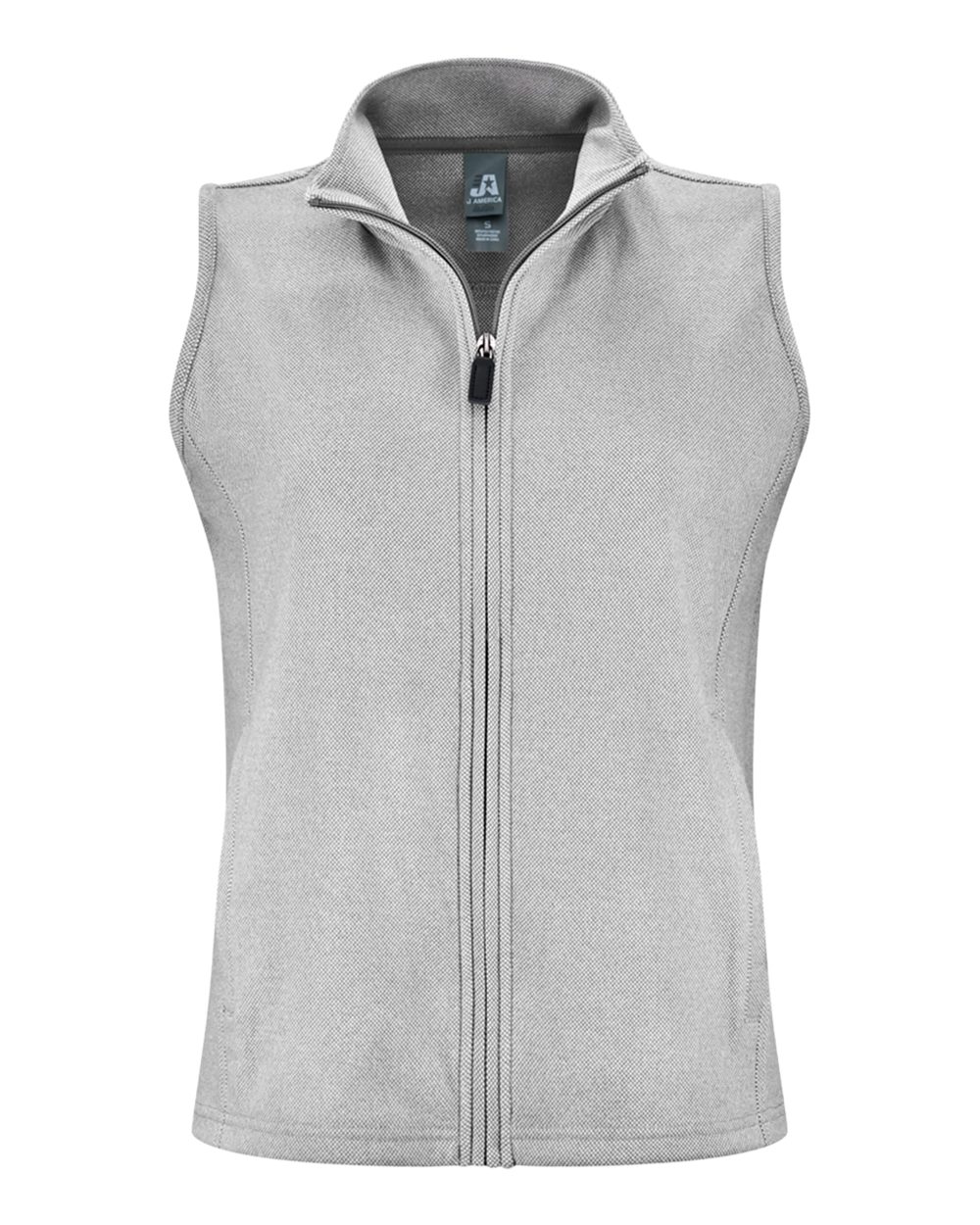 J. America Women's Element Fleece Vest. 8764 - Grey