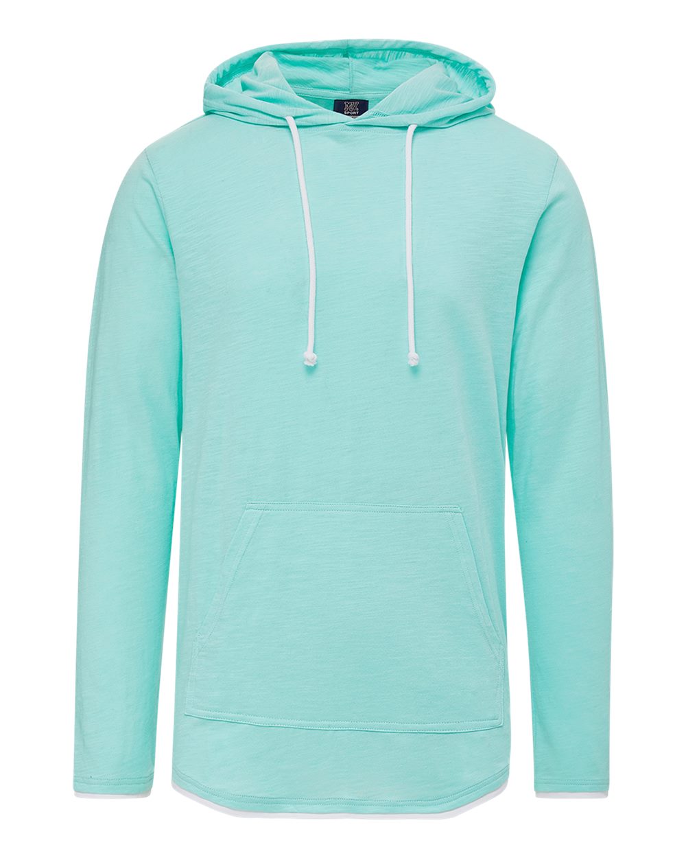 MV Sport Unisex Miles Slub Hooded Long Sleeve T-Shirt. 24401 - Oasis