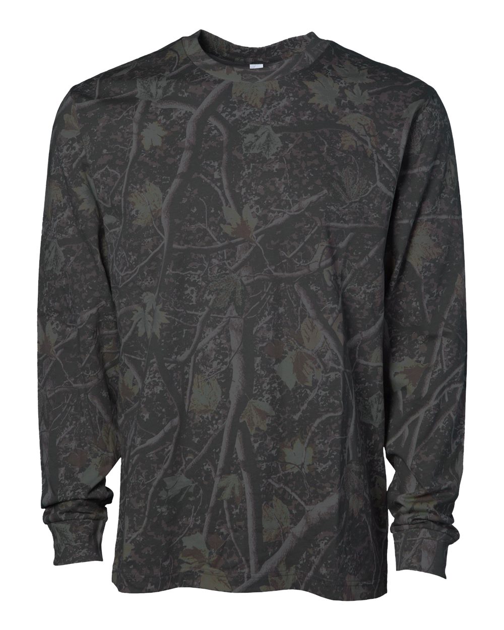 Independent Trading Co. Unisex Premium Long Sleeve T-Shirt. PRM180LST - Darkwood Tree Camo