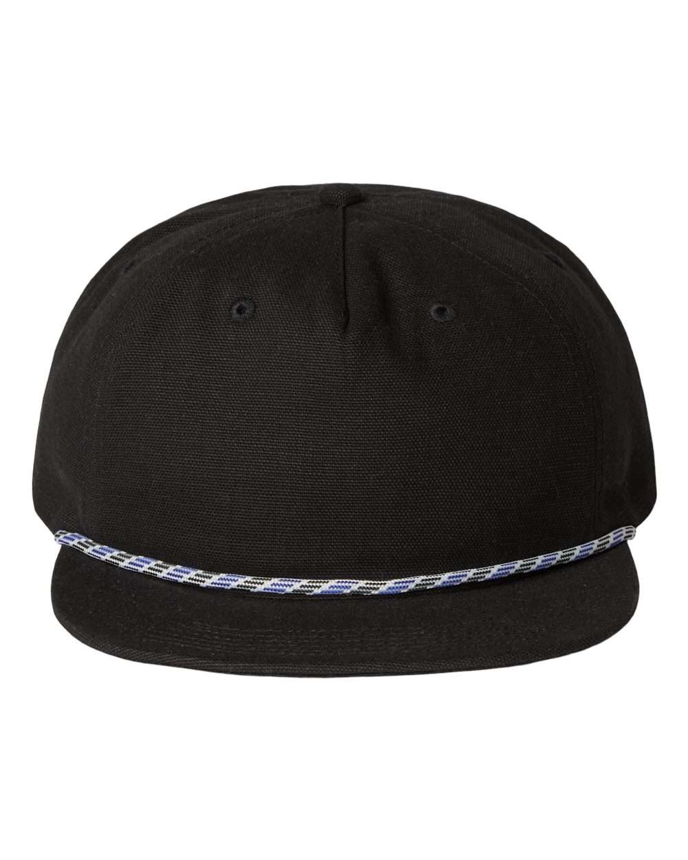 econscious Reclaimist Fiber Five-Panel Rope Hat. EC7206 - Black