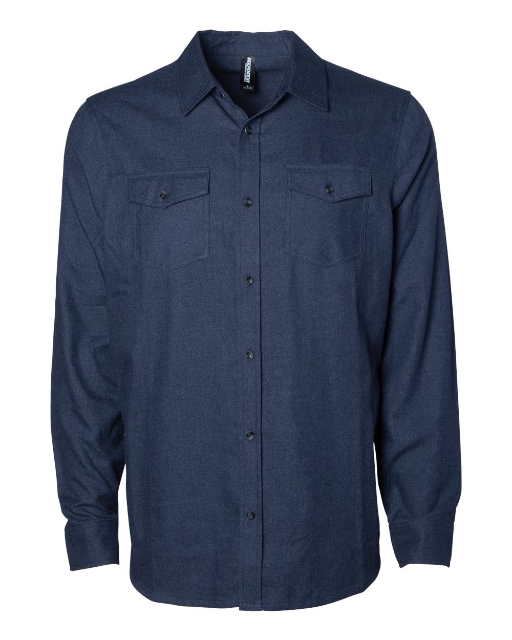 Independent Trading Co. Unisex Flannel Shirt. EXP50F - Navy Heather