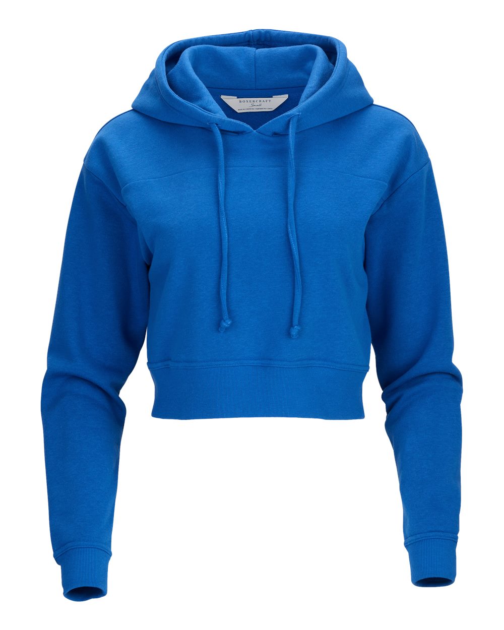 Boxercraft Women's Cropped Fleece Hooded Sweatshirt. BW5404 - Electric Royal