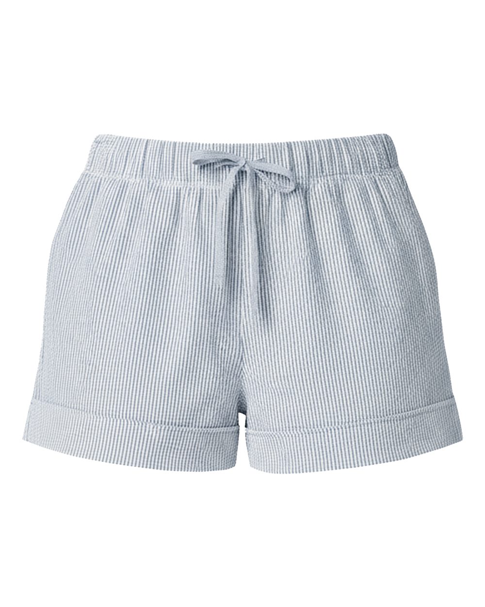 Boxercraft Women's Seersucker Shorts. BW6507 - Sky Blue