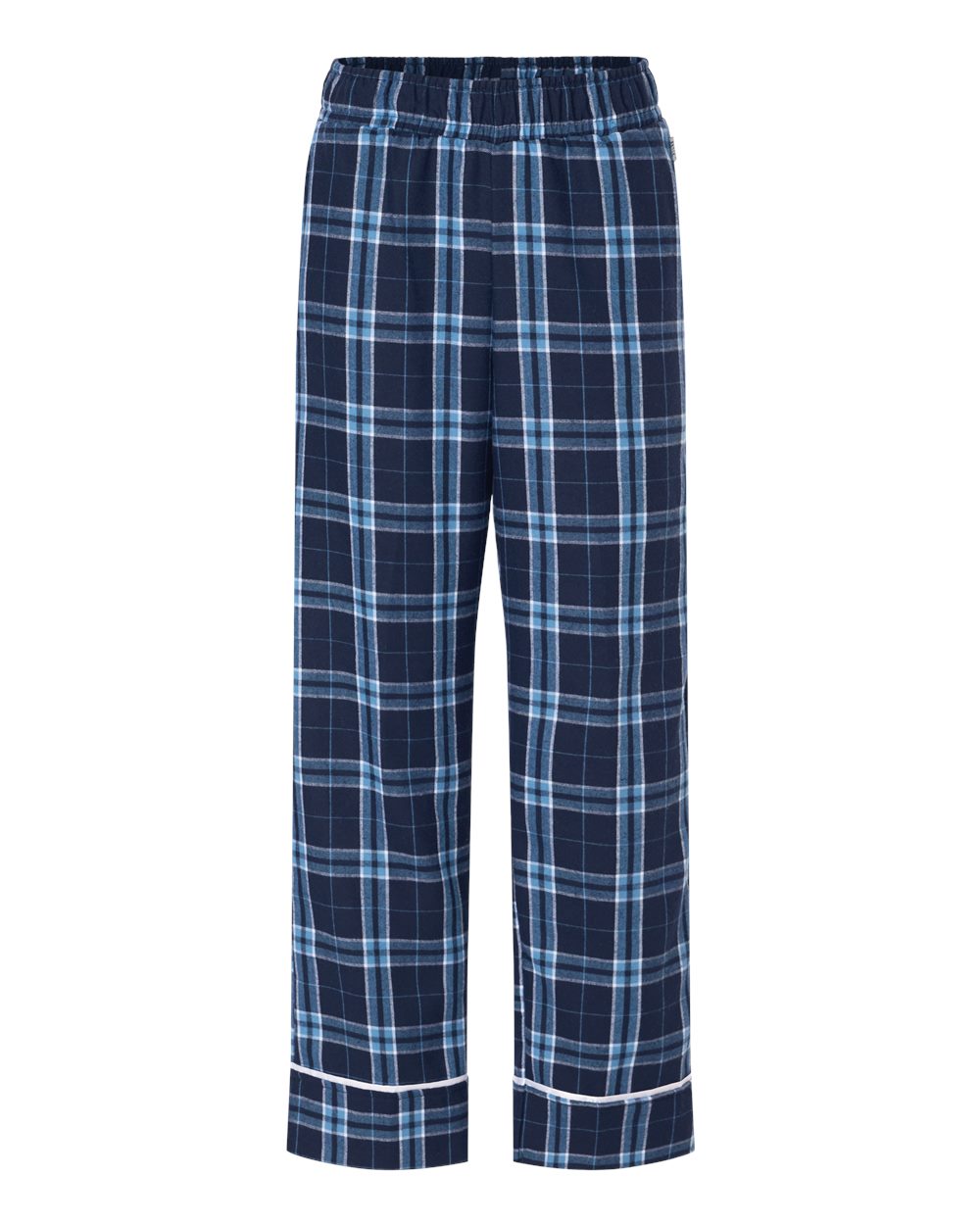 Boxercraft Youth Wide Cuff Flannel Pants. BY6603 - Navy/ Columbia Plaid