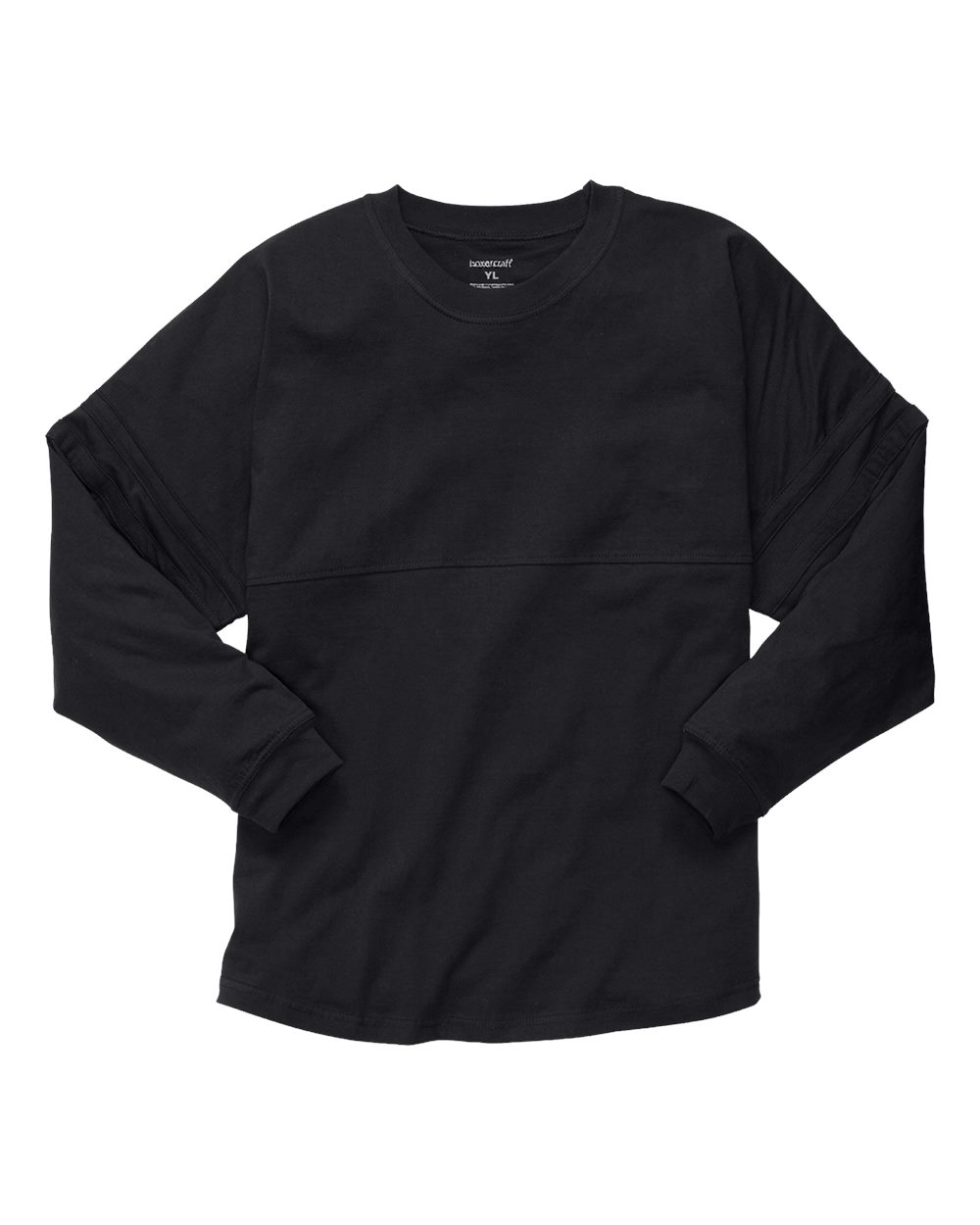 Boxercraft Youth Pom Pom Jersey T-Shirt. BY3514 - Black