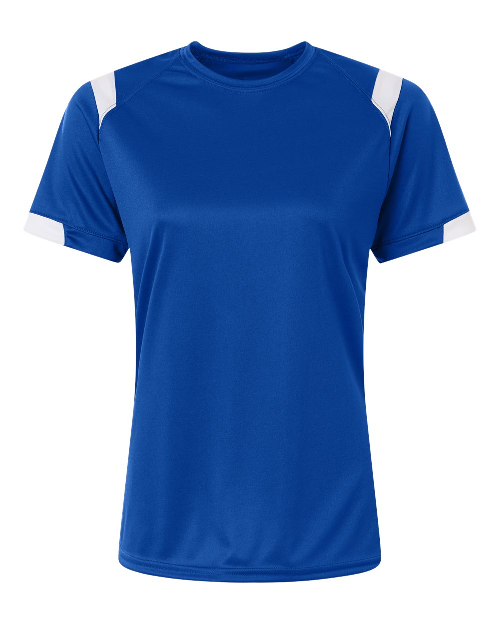 Badger Women's On The Rise T-Shirt. 4380 - Royal/ White